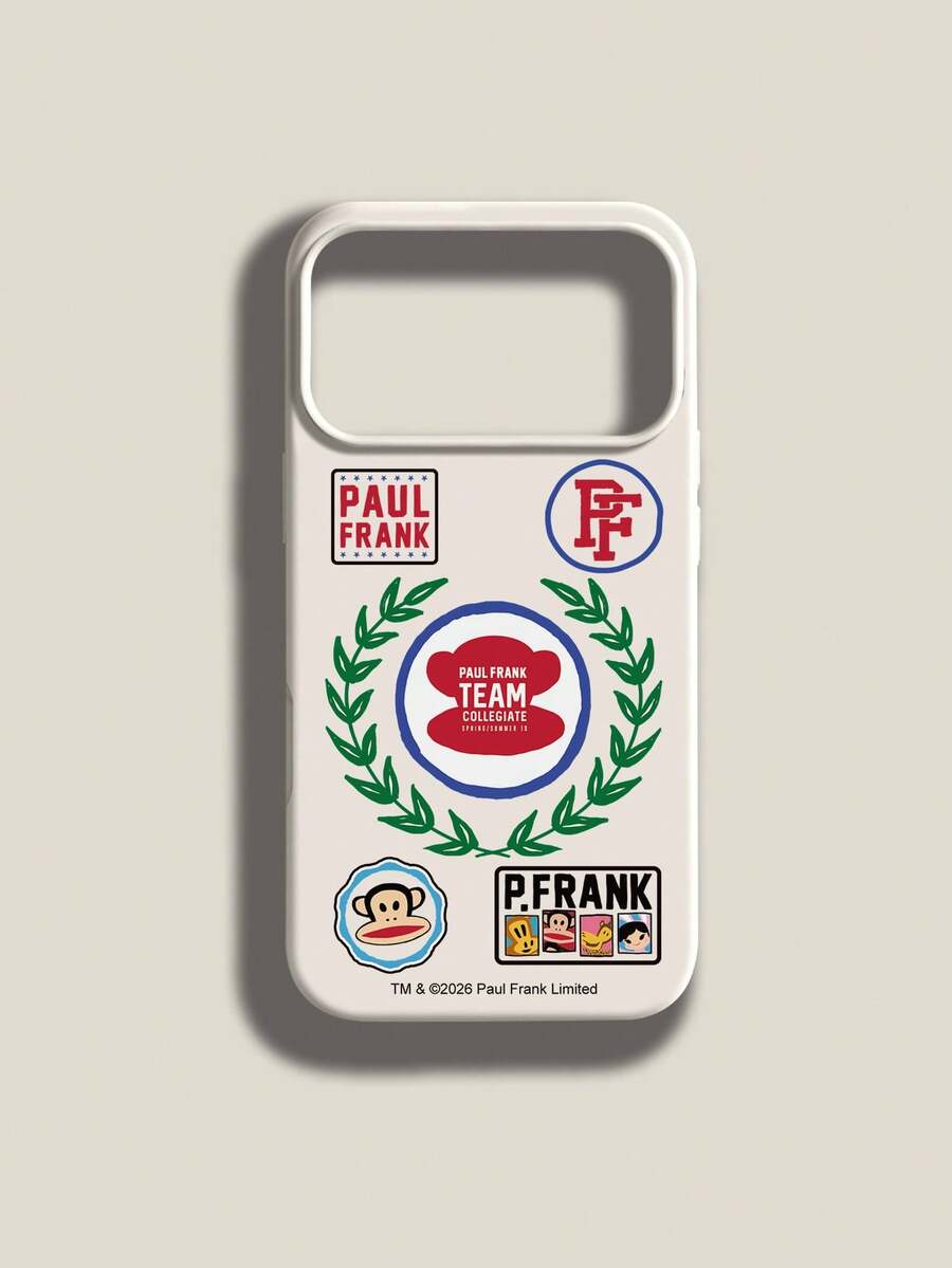 Ốp lưng điện thoại silicon lỏng chính hãng Paul Frank, bảo vệ toàn thân chống sốc với nắp che camera, có logo hình khỉ, gấu, hươu cao cổ, thỏ, thiết kế mới dành cho iPhone 13/14/15/16/17 Pro Max - Nhiều màu - Xem 1