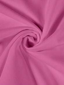 Camiseta de mujer de manga corta, cuello redondo y estampado de oso, de estilo casual - Rosa Fucsia - Ver 4