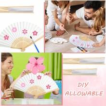 Bộ quạt cưới bằng tre xếp chồng 8/16 chiếc kèm thiệp cảm ơn, tua rua và túi quà, thích hợp cho khách mời đám cưới, tiệc tùng, tiệc cô dâu và mùa cưới. - Nhiều màu - Xem 7