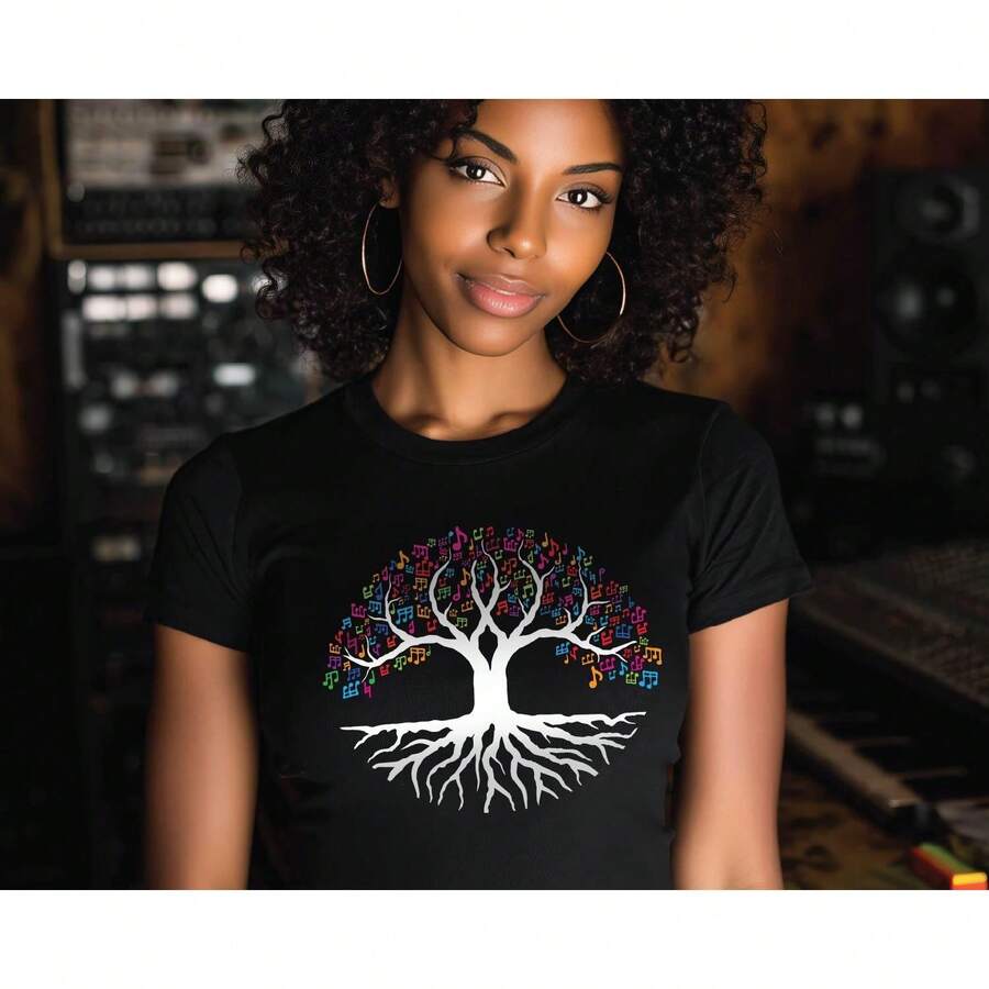 Women T-Shirts - Black - View 1