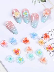 50個 3D彩色瓢蟲美甲飾品，樹脂瓢蟲美甲裝飾，多色迷你瓢蟲鉚釘，適合夏季與園藝主題美甲，DIY美甲配件，適用於美甲沙龍與居家使用，美甲用品 - 彩色 - 查看 6