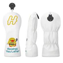 1pc Driver, Fairway, Hybrids - The Little Yellow Duck Is Playing Ball Design Style Golf Club Covers - Head Covers For Golf Clubs, - Suitable For Male And Female Outdoor Enthusiasts, It Is A Golf Club Protective Cover Worth Having. - Multicolor - View 8