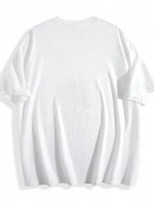 100% algodón. Desde 1946, camisetas de calidad Ballin, camiseta clásica de manga corta con cuello redondo y estampado de letras, estilo vintage. Camiseta de mujer de color sólido simple, corte holgado y ajustado, manga corta informal. - Blanco - Ver 4