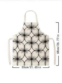 1pc, Bohemian-Style Polyester Apron Printed With Geometric Patterns, Suitable For Cooking, Baking, And Gardening, And Can Also Be Used As Attire For The Kitchen And Dining. - Multicolor - View 15