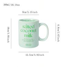 Taza cerámica de 300ml con letra, taza de café creativa, taza de agua de cerámica inglesa para chicas. Taza de pareja, taza de desayuno, taza de café - Multicolor - Ver 10