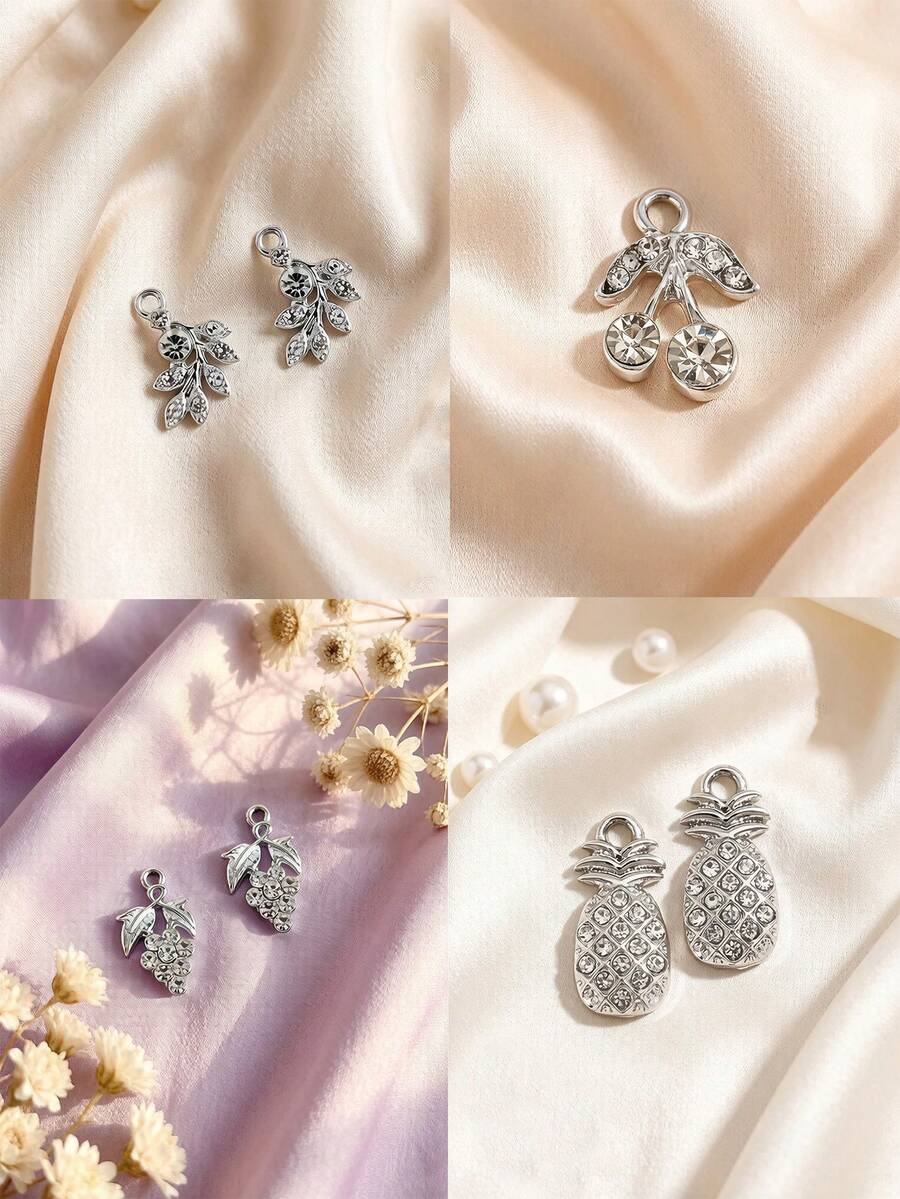 20 chiếc mặt dây chuyền hợp kim kẽm thiết kế tối giản, thanh lịch, phụ kiện trang sức tự làm. - 20 cái - Xem 1
