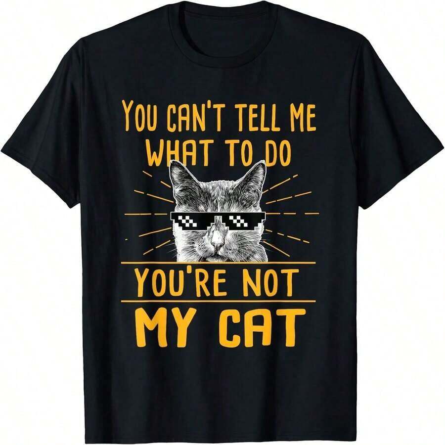 1 pieza Camiseta divertida con el estampado "You Done Messed Up AA-Ron" para todas las estaciones, de algodón, con impresión a una cara, cuello redondo y manga corta, 180g, 100% algodón, los diseños están impresos. Unisexo. - Color 6 - Ver 1