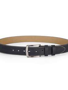 Men's Fashion Casual Pin Buckle Versatile Retro Belt - Black - View 4