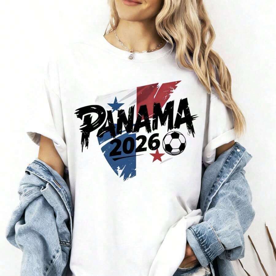 Camiseta de aficionado a la fútbol para la Copa Mundial de España 2026, camiseta para amantes del fútbol con la bandera de España, camiseta de la La Roja para el Mundial 2026, regalo para el equipo nacional de España. Ropa deportiva estilo Y2K, cuello redondo, 100% algodón, tejido suave, manga corta. - Blanco 13 - Ver 1