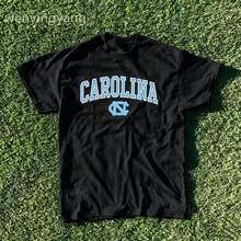 Summer New Printed Short Sleeve Tops, Vintage Gators Shirt, Carolina Team Shirt, Sports Teams Collection, Team Pattern Series Tops, Gift For Fans-L91 - 黑色2 - 查看 14