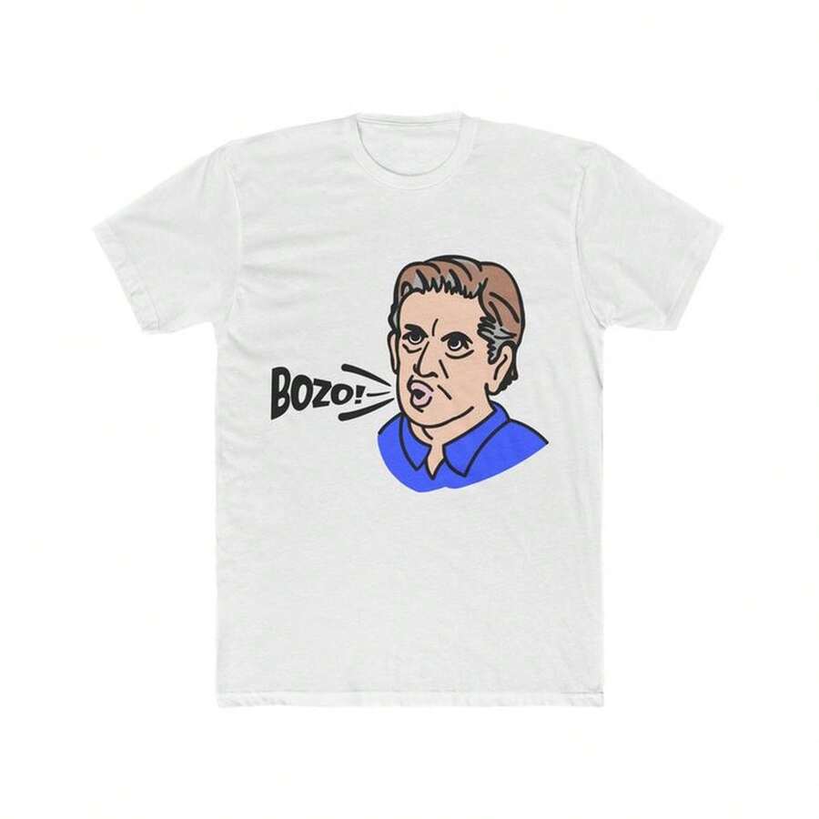 Chris Finch Unisex T-Shirt BOZO Chris Finch220G Essential Unisex Cotton T-Shirt, 220g Of Unique Softness. Designed To Fit Everyone, Men And Women Alike. Durable, High-Quality Fabric, Ready For Any Cut, Delicate To The Touch But Built To Last. Lightweight Tops For Women, Perfect For Autumn Outfits, Vacation Wear, And New Year's Costumes. - 白色 - 查看 1