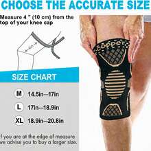 铜质护膝，专业护膝，带侧向稳定器，适用于关节炎、前交叉韧带撕裂、半月板撕裂、关节疼痛缓解，适用于工作、跑步、举重等运动。 - 銅色 - 查看 8