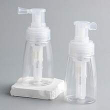 1pc Powder Sprayer Bottle, Trumpet Mouth Powder Dispenser, Daily Dry Powder Spray Bottle - Multicolor - View 1