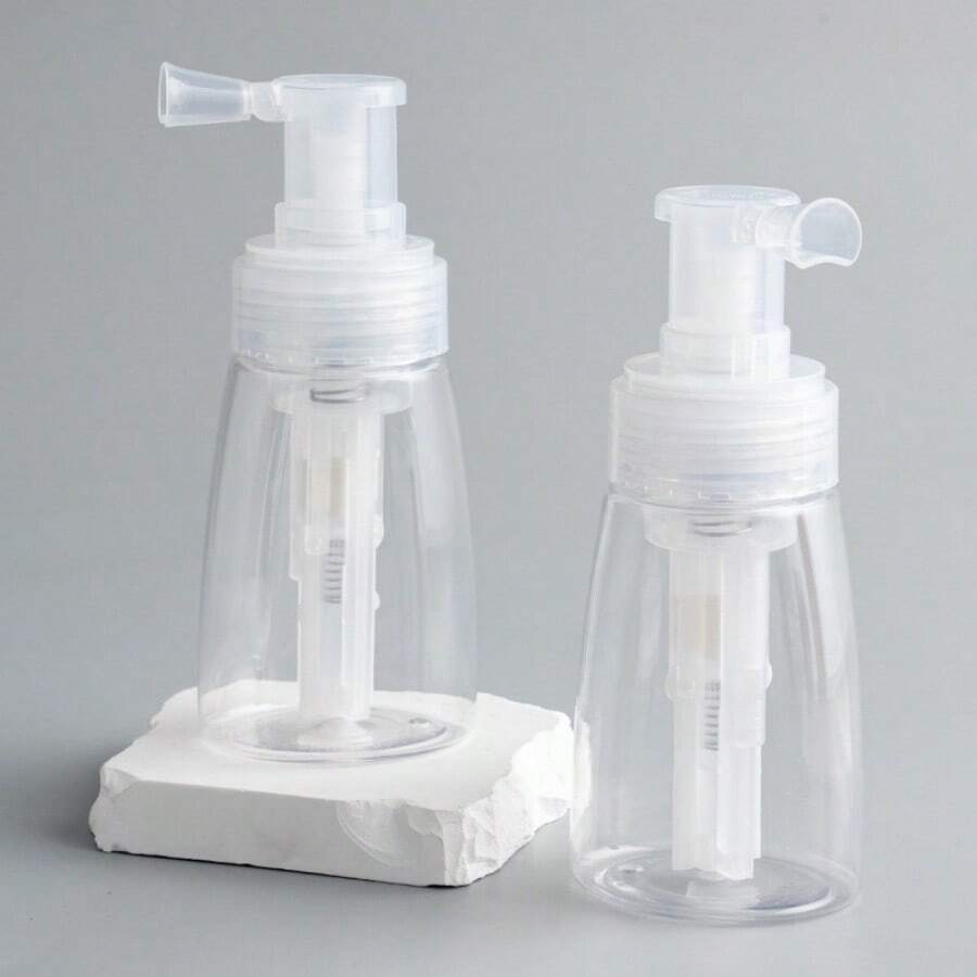 1pc Powder Sprayer Bottle, Trumpet Mouth Powder Dispenser, Daily Dry Powder Spray Bottle - Multicolor - View 1