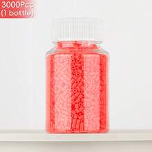 2.6mm Sundymot Fuse Beads, 3000PCS+ Red Series Individual Packaging, Bottle Contained Storage, Prevent Spilling, DIY Pendant Keychain, Jewelry Making Craft Supplies, Graduation, Back To School, Christmas, Party, Birthday Gift, Multi-Color 2.6mm Fuse Bead Refill Kit - 2.6mm Puzzle Beads - View 35