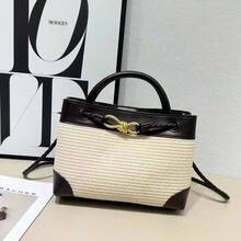 BV Bottega Small Andiamo Bolso de mujer tejido a mano en cuero genuinoBolsodebolso de manotipocuboconpatróntejidoparamujer,bolsodemarca,elegantebolsodemanoparaseñorabolsaderegaloexquisita,bolsodebolso de manodelujoparamujer,bolsocruzadodemodaparamujer,adecuadoparachicas,estudiantesnivel universitariodamasdeoficina,madresdemedianaedadparausodiario,comprasoficina,clase,reuniones,citas,actividadesalairelibretambiénunregaloidealparaBolso de mano para mujer, modelo nuevo 2026, bolso de paja arcoíris, bolso tejido casual de verano, bolso bandolera casual de playa para mujer. - Naranja - Ver 5