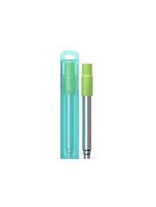 3pcs Stainless Steel & Silicone Retractable Drinking Straws Set, Travel Portable Reusable Straws - View 13