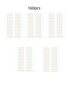 480/320/160/32pcs Stiker Kelopak Mata Ganda 3D, Tahan Air dan Keringat, Tampilan Riasan Alami Tak Terlihat, Cocok untuk Pemula - MultiWarna - View 11