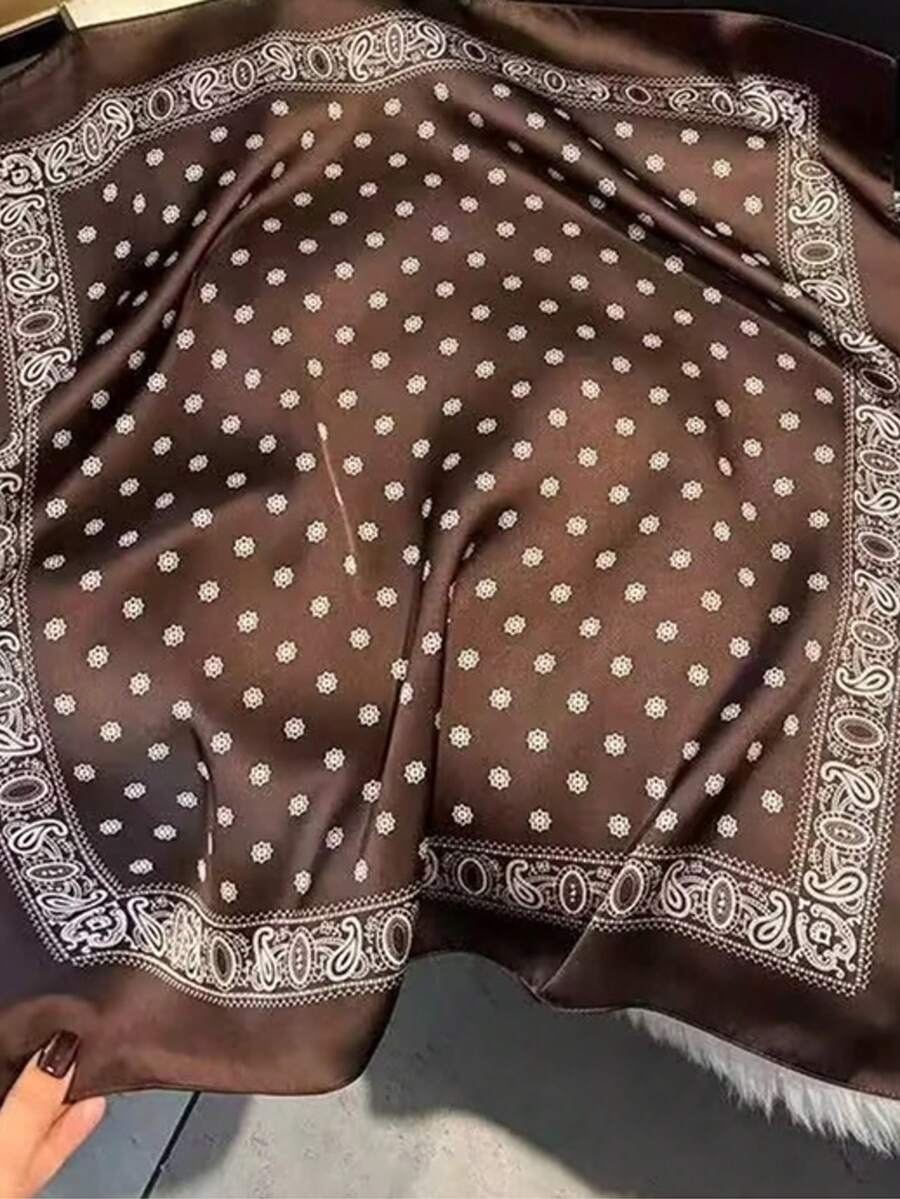 女士波点头巾/方巾,适合日常佩戴 - 彩色 - 查看 1