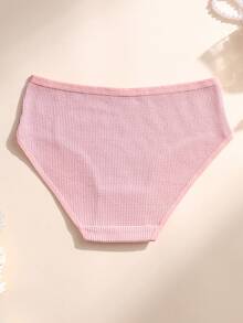 7pcs/paquete Bragas de Algodón a Cuadros de Cintura Baja para Mujer, Suaves, Transpirables, Elásticas y Cómodas, Adecuadas para Yoga y Uso Diario - Multicolor - Ver 8