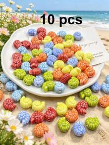 10/30/50/100 peças Pequenas Contas de Cerâmica de Peixe Adequadas para Colares, Pulseiras, Acessórios DIY, Chaveiros, Presentes de Natal Feitos à Mão - Multicolorido - Visão 27