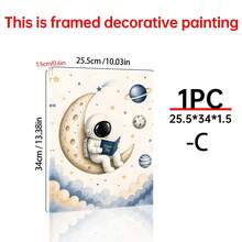 1/3PCS Canvas Wall Art Posters For Room Home Decor Room Decor AestheticOptional Frame Room DecorRoom Decoration Stuff Wall Decor Bedroom Decor Baby Room Decoration Living Room Decor Office Decor,Space-Themed 3-Piece Wall Decor Set For Kids' Rooms, Solar System Poster, Astronaut And Moon Design, Rocket Wall Decor For Kids' Rooms, Baby Boy Room Decor, Space-Themed Wall Decor - Multicolor - View 28