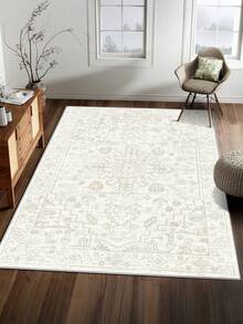 Faux Cashmere Area Rugs For Bedroom, Bohemian Style, Rugs Living Room, 1 Count Home Decor Carpet, Washable Runner Rug, Mat Home Decor For Kitchen, Bathroom, Dining, Fluffy And Simple, Create A Unique, Niche, And Cozy Vibe - Champagne - View 12