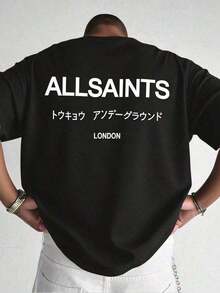 Playera Camiseta All Normal LL Unisex Oversize - Negro - Ver 4