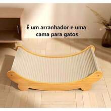 Cama De Gato Sisal Arranhador Em Curvo 60x32x15 - L - Visão 3