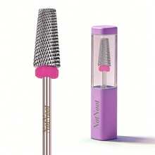 NotNoot 5-In-1 Purple Nail Buffer, Nail Polishing Head, Double-Sided Wrapped Teeth, Quick Cuticle Removal Tool, Universal Buffing Head - Purple - View 8