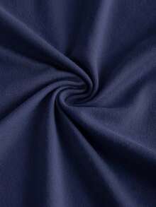 Camiseta de tirantes ajustada de un solo color con 3 formas de usar para mujeres - Azul marino - Ver 8
