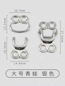 5 chiếc khuy bấm kim loại hợp kim chịu lực cao, kiểu móc cài, không cần may, thích hợp cho đồ thủ công, quần áo, túi xách, quần, váy, áo khoác, nhỏ gọn và kín đáo. - Nhiều kiểu dáng - Xem 18