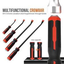 8/12/18/24 Inch Heavy Duty Chrome Vanadium Steel Multi-Function Pry Bar, Car Clip Remover, Wear-Resistant Screwdriver, Nail Puller, Tire Changing Tool, Car Tire Lever, Striking Handle - Crowbar - View 1