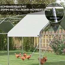 Chicken Perch Ladder, 4 Perches, Weatherproof, For 4-6 Chickens, Steel/Wood - Wood Color - View 2