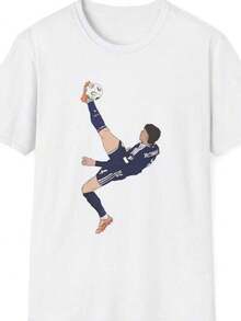Camisa de manga corta con estampado de persones - Blanco - Ver 2