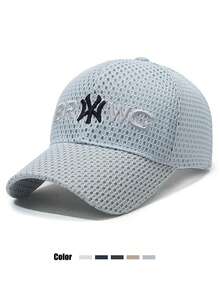 1 chiếc mũ lưỡi trai bóng chày unisex thể thao casual mới cho xuân/hè, mũ cứng, thêu thời trang cho cặp đôi, đa năng, chống nắng, thoáng khí, snapback - nhiều màu - Xem 5