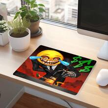 Funny Money Square Mouse Pad, Non-Slip Rubber Base With Stitched Edges, Small Gaming Desk Mat For Gamer Office Home Decor - View 3