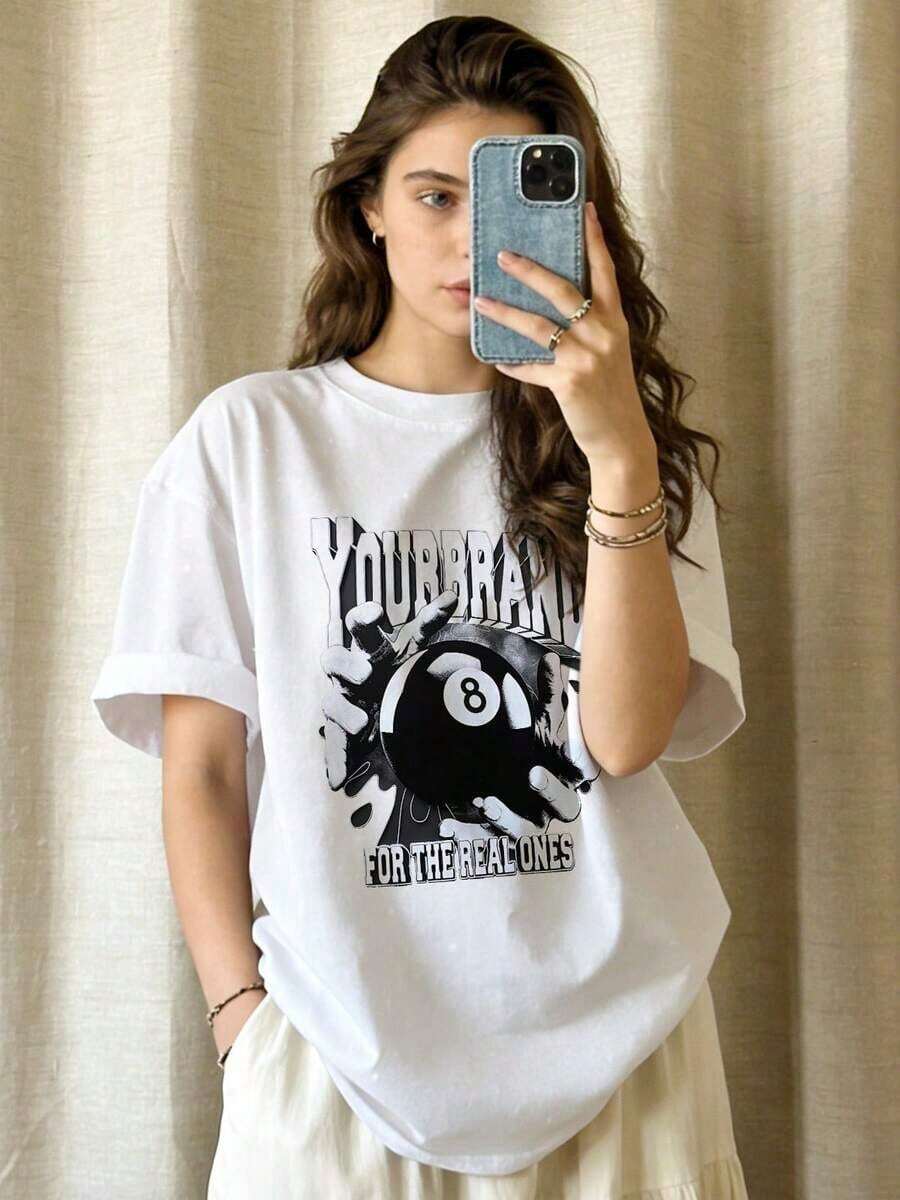 Respirable Camiseta casual de mujer de verano, cuello redondo, manga corta, tejido suave | TU MARCA | Estilo callejero americano, tienda local, tops para salir, algodón, vintage, estilo callejero europeo y americano, casual deportivo, estilo unisex, estilo casual urbano, tops bonitos, Generación Z, curvas, ropa Y2K, camisetas divertidas, tops de mujer, conjuntos de vacaciones para mujer, top lindo, camiseta gráfica, conjuntos de primavera, camisetas holgadas, ropa de calle retro, estilo de los 90, estilo de los 2000, subcultura, top negro, tops blancos, atuendo de fiesta de los 90, top deportivo mujer - Blanco - Ver 1