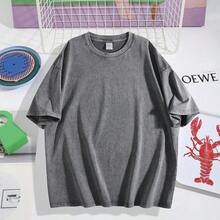Camisetas con estampado de letras para mujer, camisetas gráficas de gran tamaño para mujeres y adolescentes, camisetas gráficas Y2k de manga corta con estampado floral, camisetas estéticas de verano, ropa linda y preppy para mujer, para vacaciones, días libres, moda casual diaria y versatilidad. - Gris - Ver 2