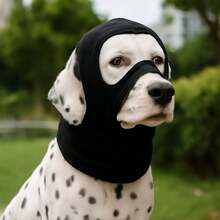 Pet Head Cover, Grooming & Calming, Warm Half-Face Mask For Small & Medium Dogs - Black - View 7