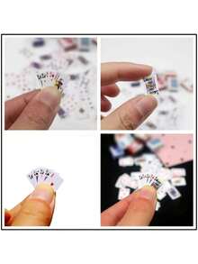 54pcs/Set Mini Creative Playing Card Model Set, Decorative Ornament Travel Game, Small Playing Cards, Suitable For Novelty Party Games And Gifts, Playing Card Accessories, Handmade, Novelty Party Game - A - View 11