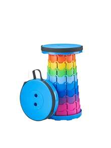 Portable Retractable Stool, Folding Camping Stool For Outdoor Activities - Multicolor - View 12