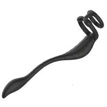 9 Vibrate Mode Scorpion Vibrating Anal Plug, Double-Ring Semen Cock Ring, Penile Ring, Adult Masturbator, Prostate P-Spot Stimulator, Anal Vibrating Massager, Sex Toys For Men - Một cỡ - Xem 2