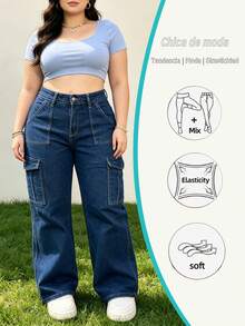 Pantalones De Mezclilla Mujer Jeans De Mezclilla Mujer Pantalon De Mezclilla Dama Baggy Jeans Mujer Con Bolsillos Laterales Casual - Pantalones vaqueros de trabajo 2015-1 - Ver 1