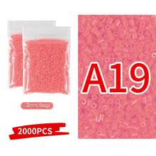 2.6毫米 Sundymot 拼豆，2000颗以上橙黄色，独立包装，防漏，DIY吊坠钥匙扣，珠宝制作工艺材料，毕业季、返校季、圣诞节、派对、生日礼物，多色2.6毫米拼豆补充装 - 2.6mm拼豆豆 - 查看 22