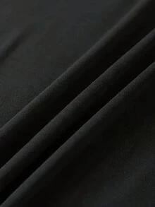 Women's Casual Round Neck Short Sleeve Printed T-Shirt | Versatile Printed T-Shirt For Spring And Summer, Machine Washable, 95% Polyester, 5% Spandex, Regular Length. Everyday Wear For Sweet Girls Or Students, Cool And Sweat-Free Summer Clothing, Elegant Party Outfit, T-Shirt For Elegant Ladies, Blouses Suitable For Curvy Women. - 黑色 - 查看 6