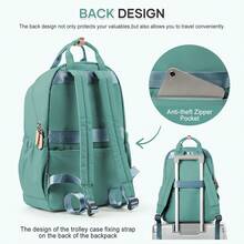 Nueva mochila, mochila para portátil, adecuada para portátiles de 14-15.6 pulgadas, unisex, ligera y duradera, bolsillos multifuncionales, mochila de gran capacidad para universidad y exteriores, mochila de viaje, mochila de senderismo, mochila casual ligera para uso diario, con compartimento para portátil, mochila multifuncional de moda, adecuada para trabajo, negocios y uso universitario, múltiples colores disponibles - Multicolor - Ver 7