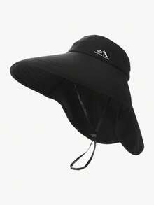 1PC Outdoor Quick-Dry Sun Hat, Wide Brim Neck Protection, For Fishing & Camping - Wide-brimmed Open-top Sun Hat - View 10