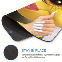 Funny Sexy Bees Square Mouse Pad, Non-Slip Rubber Base With Stitched Edges, Small Gaming Desk Mat For Gamer Office Home Decor - View 7
