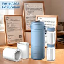 Portable Milk Cooler Box, Suitable For Outdoor Use, 360° Cooling, Keeps Fresh For 24 Hours, 22oz Large Capacity, Comes With 2 Milk Storage Bottles - Multicolor - View 2